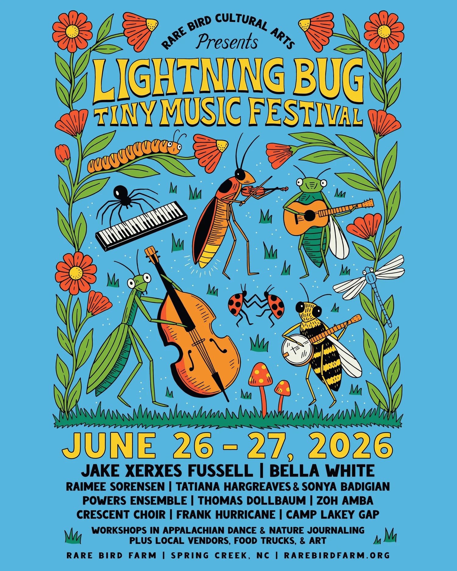Lightning Bug Tiny Music Festival poster